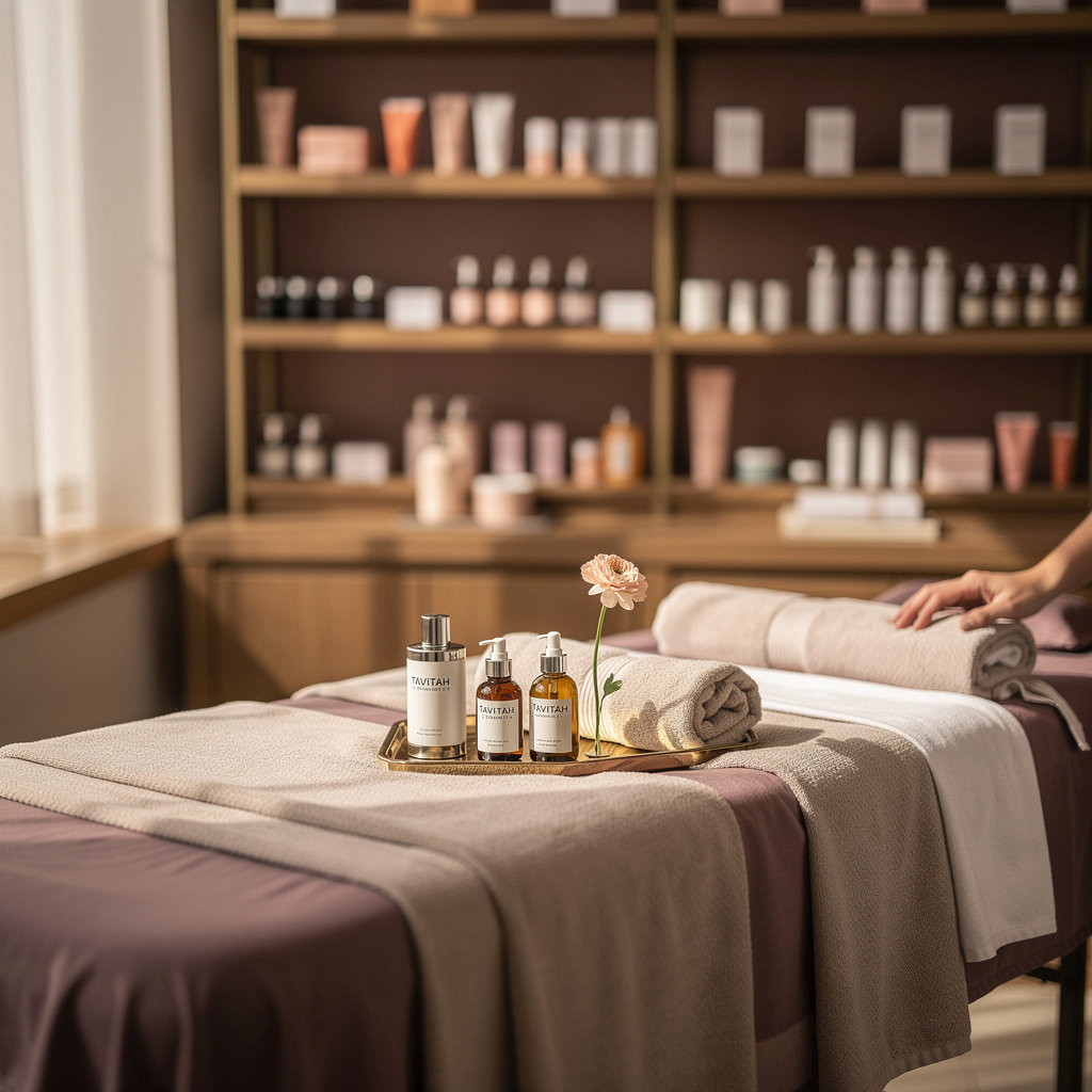 Tavitah Spa and Cosmetics modern spa treatment area